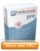 Web analytics software Track Console PRO